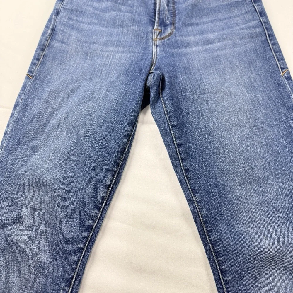 Good American Jeans Womens 0/25 Blue Good Waist High Rise Skinny Distressed - Picture 14 of 16